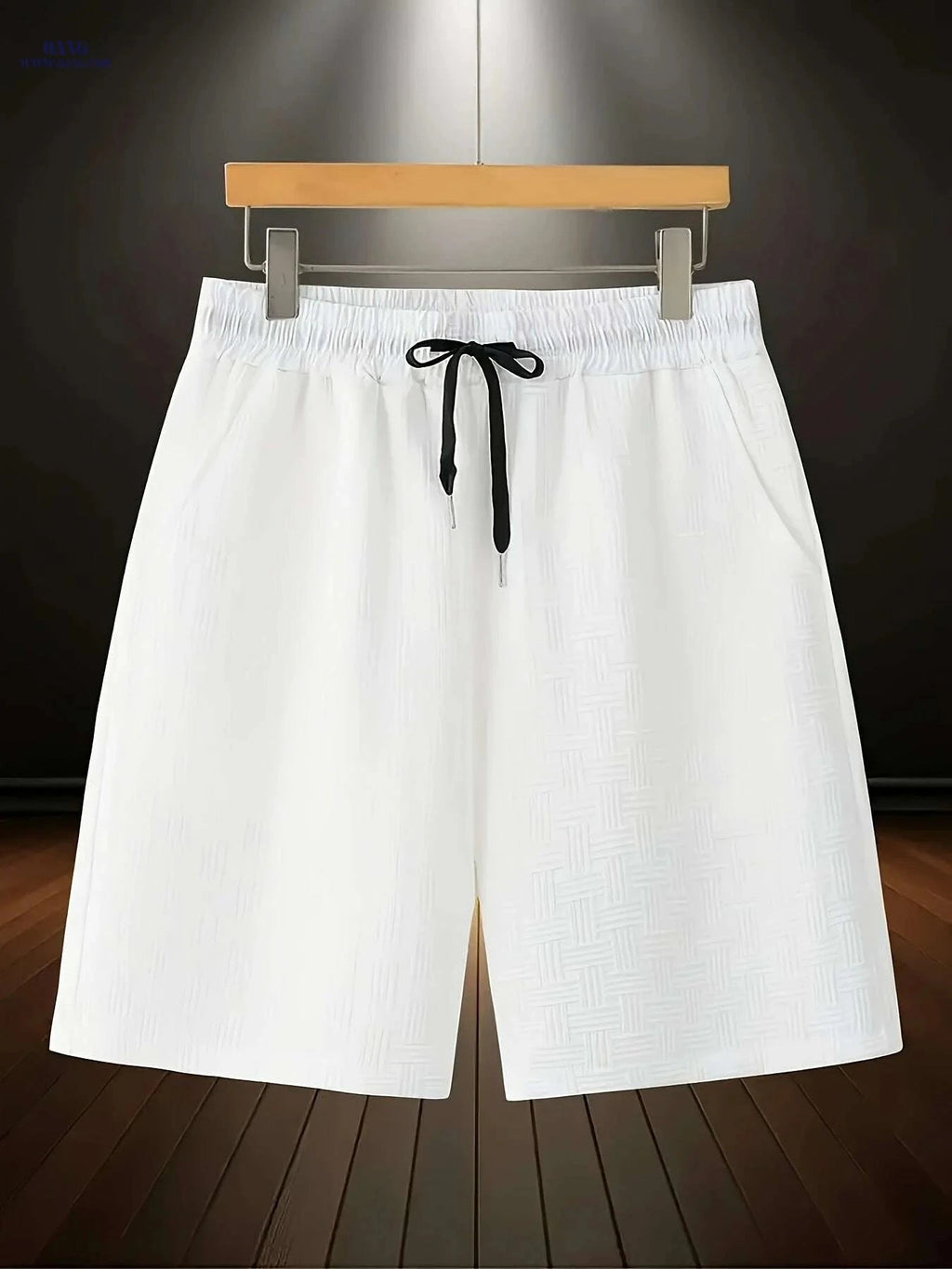 Men's Summer Casual Shorts - Breathable Lightweight & Adjustable Waist   OAXG White / S