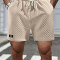 Men's Summer Casual Shorts - Elastic, Breathable with Pockets   OAXG Khaki / S