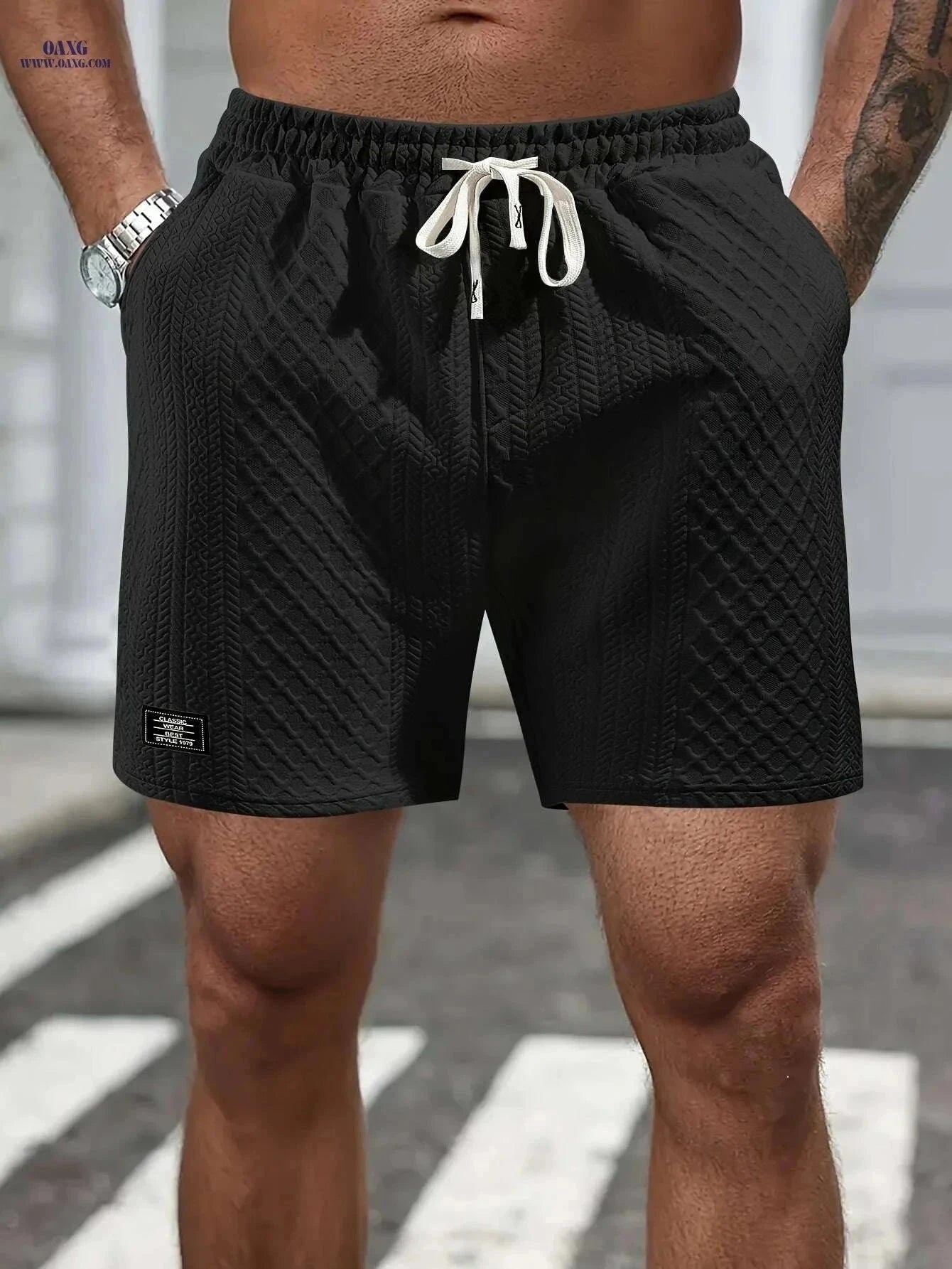 Men's Summer Casual Shorts - Elastic, Breathable with Pockets   OAXG Khaki / S