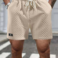 Men's Summer Casual Shorts - Elastic, Breathable with Pockets   OAXG Khaki / S