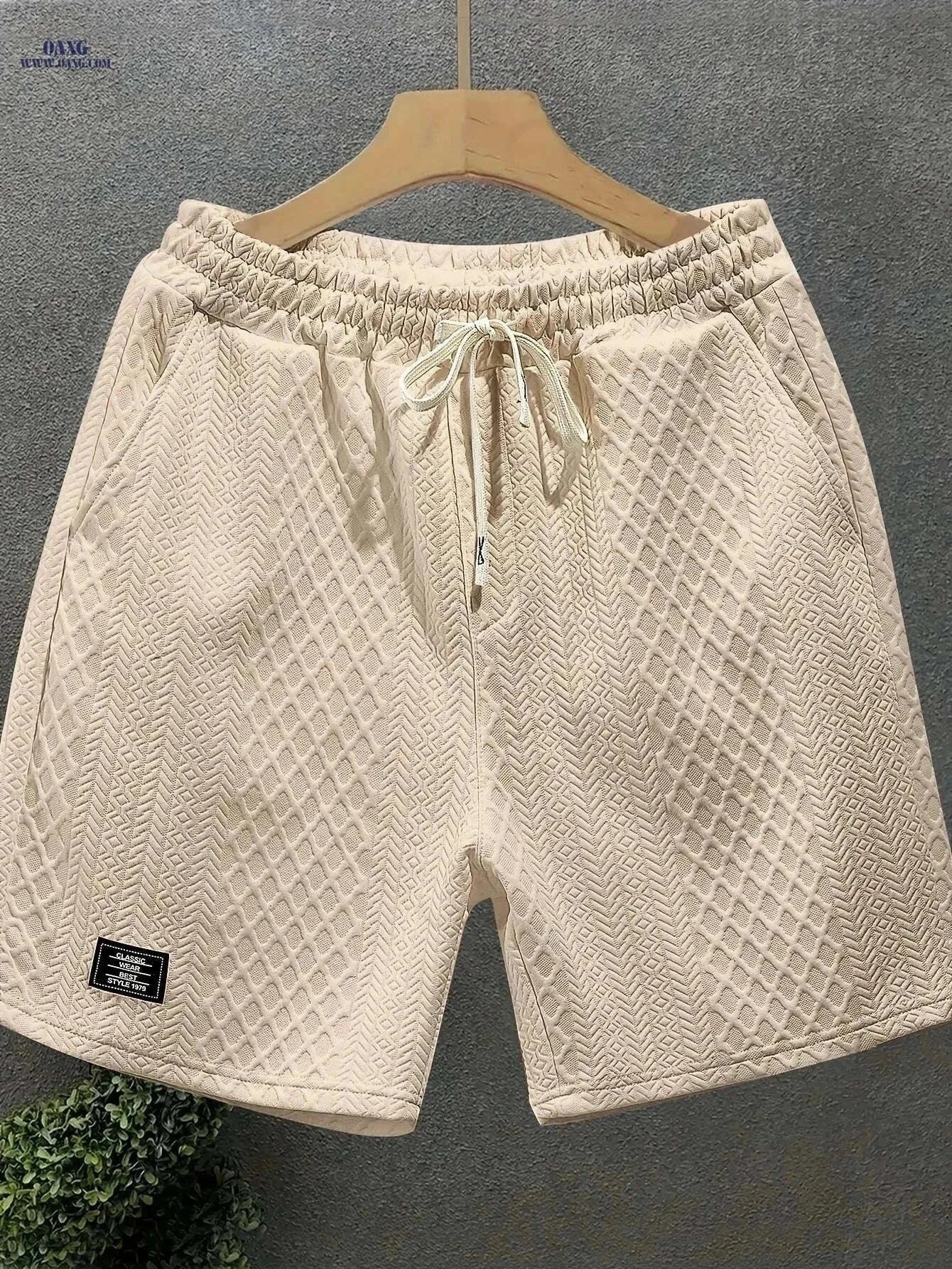 Men's Summer Casual Shorts - Elastic, Breathable with Pockets   OAXG Khaki / S