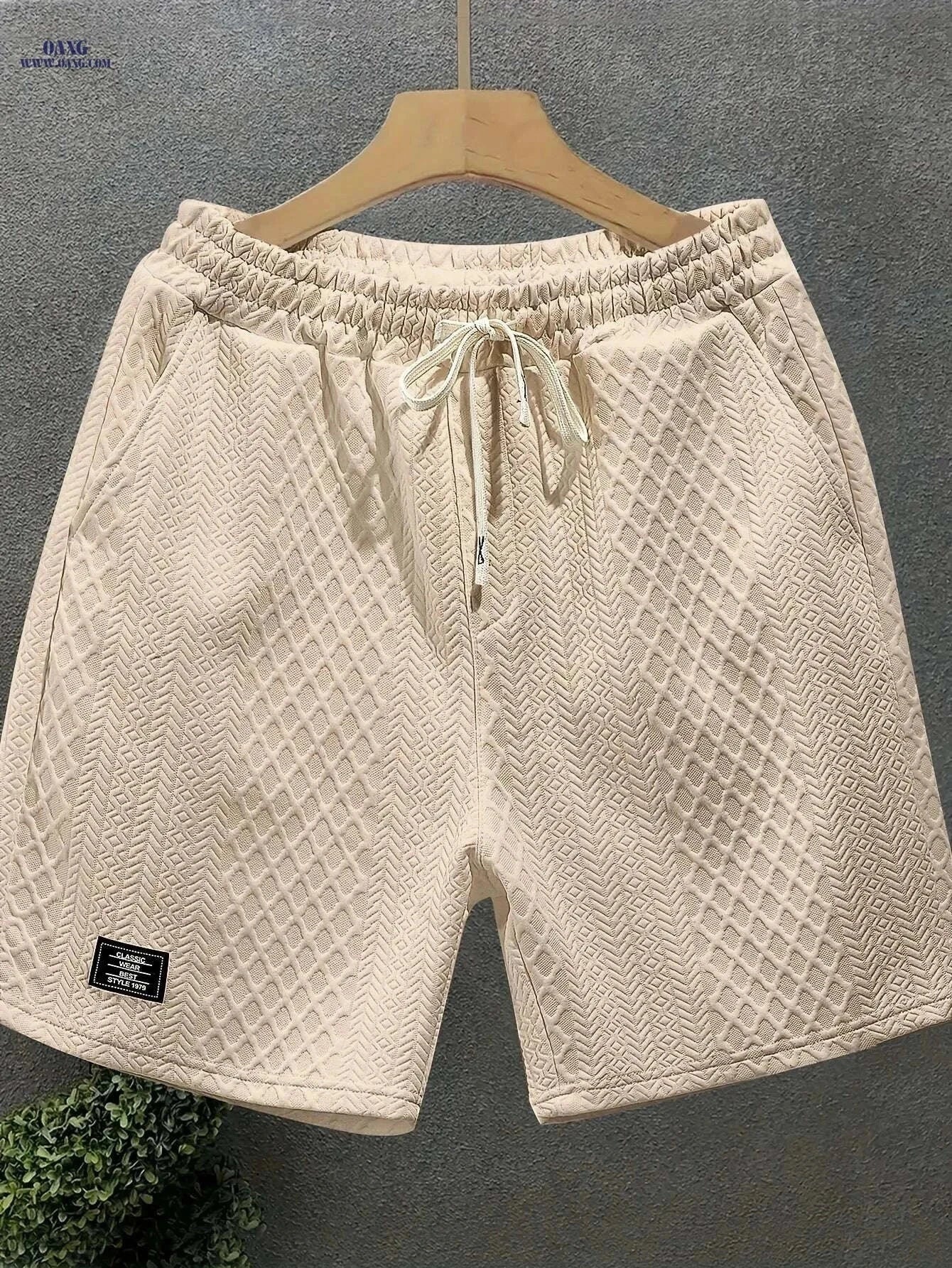 Men's Summer Casual Shorts - Elastic, Breathable with Pockets   OAXG Khaki / S