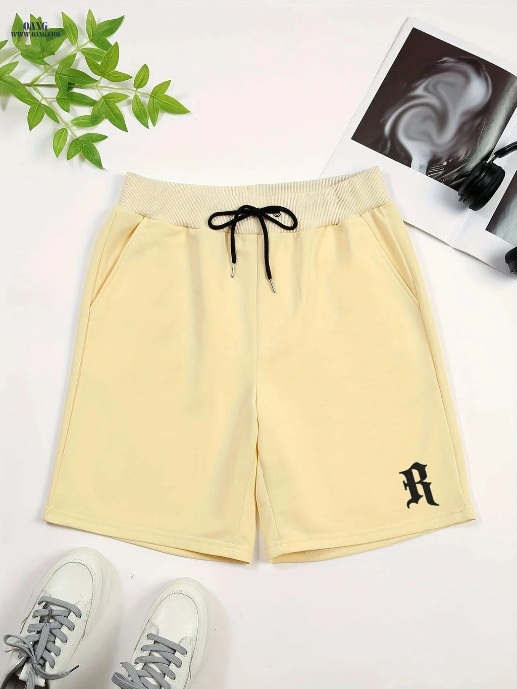 Men’s Summer Casual Sports Shorts - Knitted Five-Point Pants   OAXG 