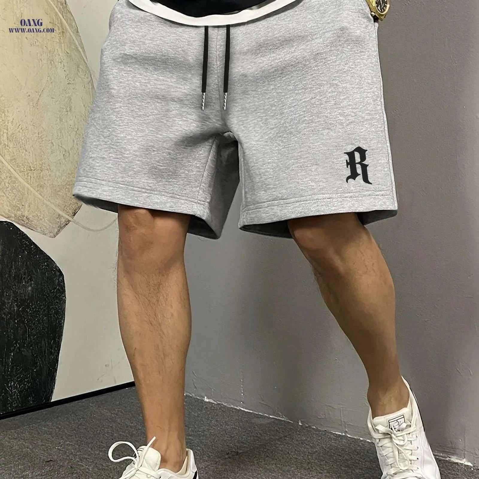 Men’s Summer Casual Sports Shorts - Knitted Five-Point Pants   OAXG 