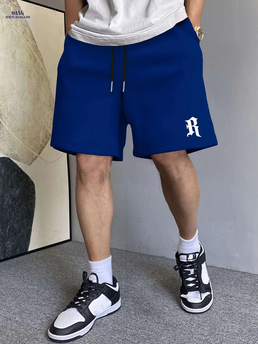 Men’s Summer Casual Sports Shorts - Knitted Five-Point Pants   OAXG 