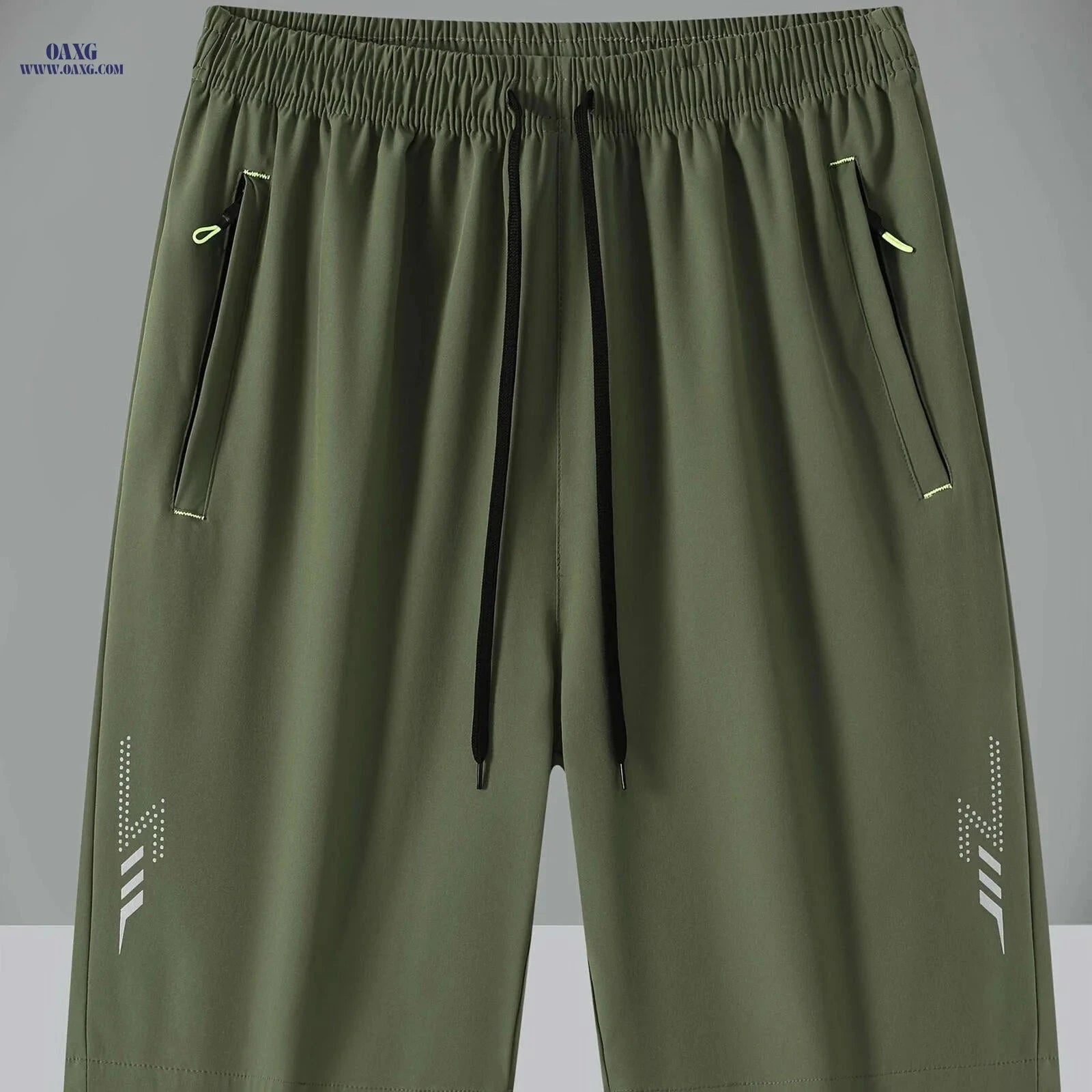 Men's Summer Five-Point Shorts - Quick-Dry Casual Sportswear   OAXG Army Green / FR S