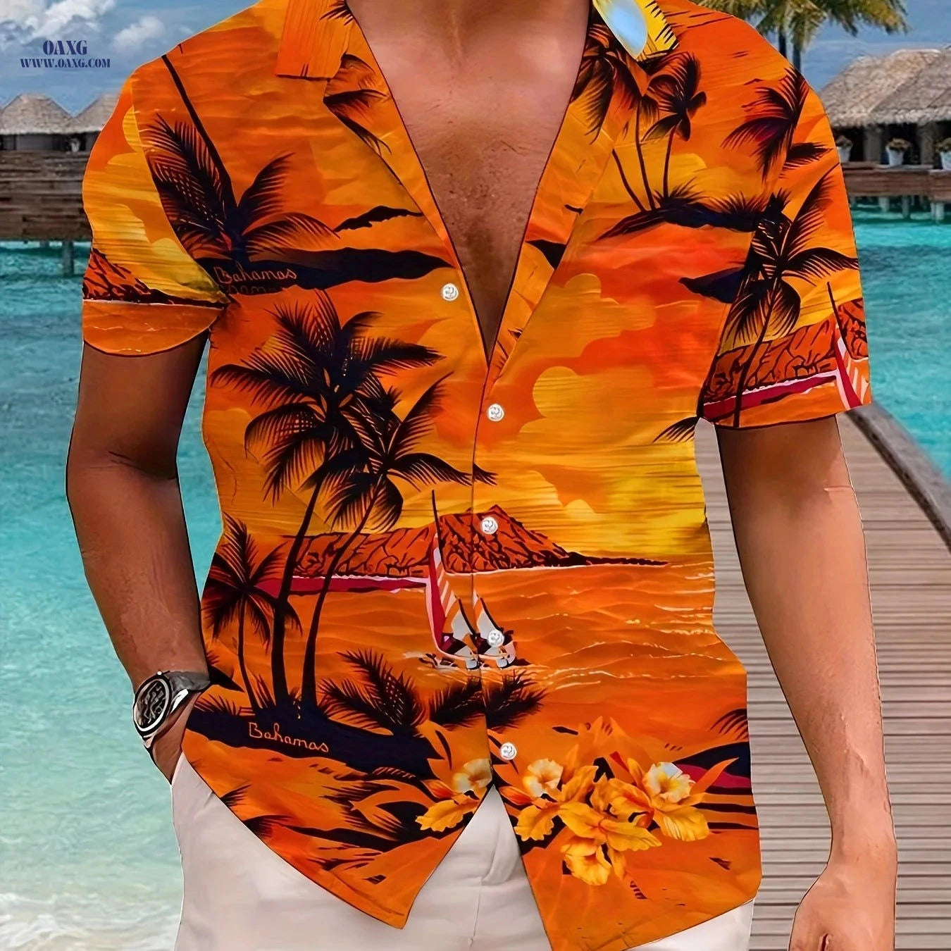 Men's Summer Floral 3D Print Shirt - Trendy & Comfortable Casual Wear   OAXG 