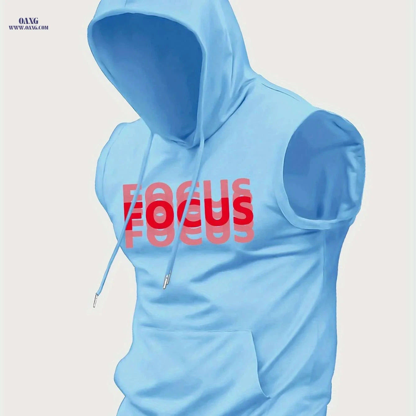 Men's Summer Hooded Tank Top - Casual Knit Athletic Vest   OAXG 