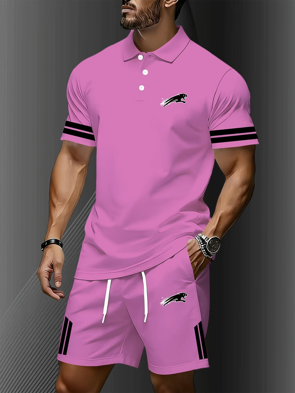 Men's Summer Quick-Dry Polo Shirt Set - Lightweight & Breathable   OAXG 
