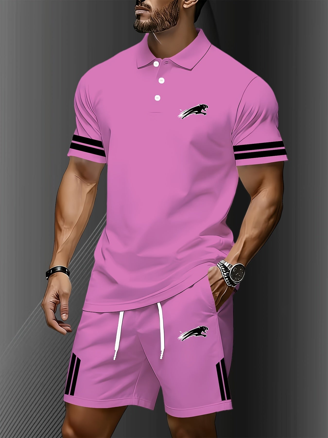 Men's Summer Quick-Dry Polo Shirt Set - Lightweight & Breathable   OAXG 