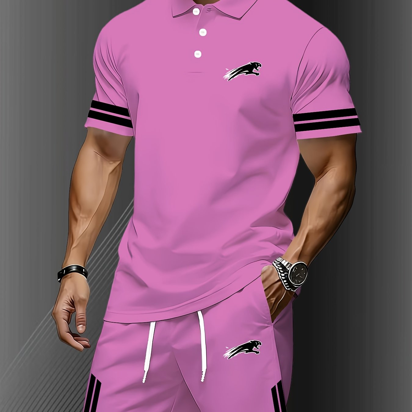 Men's Summer Quick-Dry Polo Shirt Set - Lightweight & Breathable   OAXG 