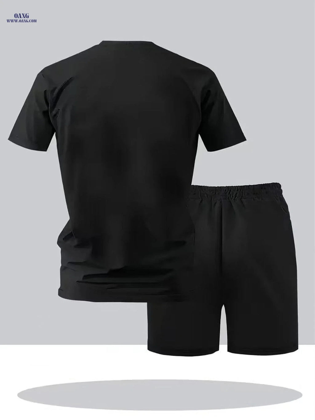 Men's Summer Short Sleeve and Shorts Set - Lightweight, Geometric Print   OAXG 