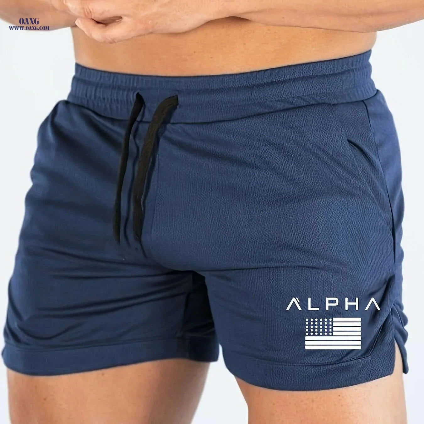 Men's Summer Sports Shorts - Quick Dry Basketball Running Gym Wear   OAXG Black / US XS