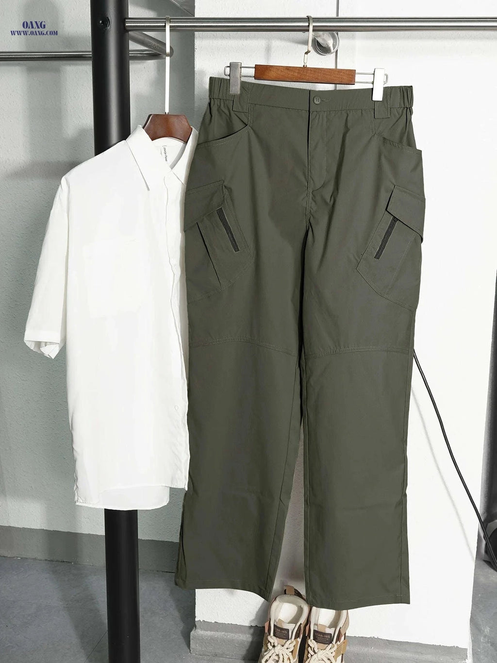 Men's Tactical Cargo Pants - Casual Multi-Pocket Outdoor Trousers   OAXG 