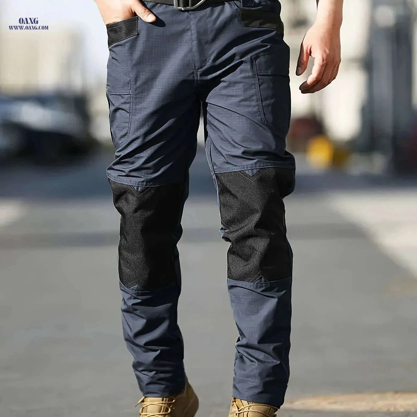 Men's Tactical Cargo Pants - Multi-Functional Pockets, Durable Fabric   OAXG Black / FR S