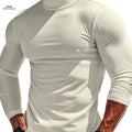 Men's Thermal Fleece Shirt - Cozy, Stretchy Casual Wear for Fall   OAXG White / FR S