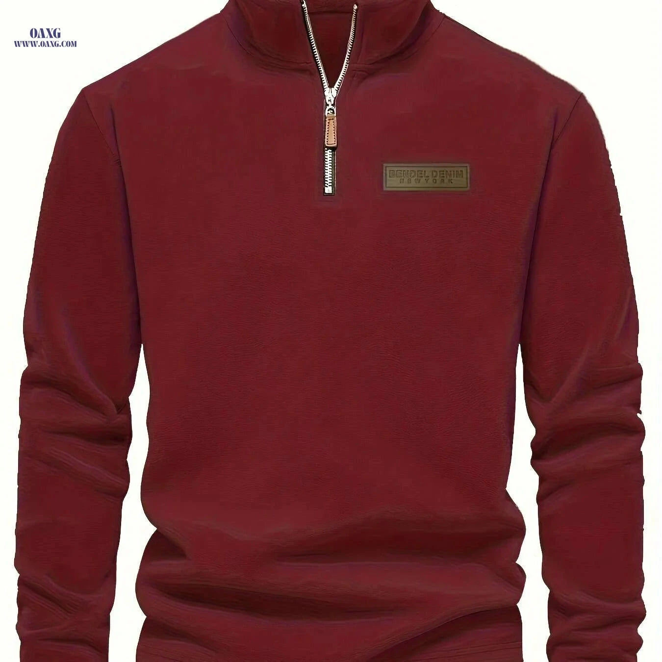 Men's Thermal Half-Zip Sweater Jacket - Warm & Machine Washable   OAXG Apricot / S
