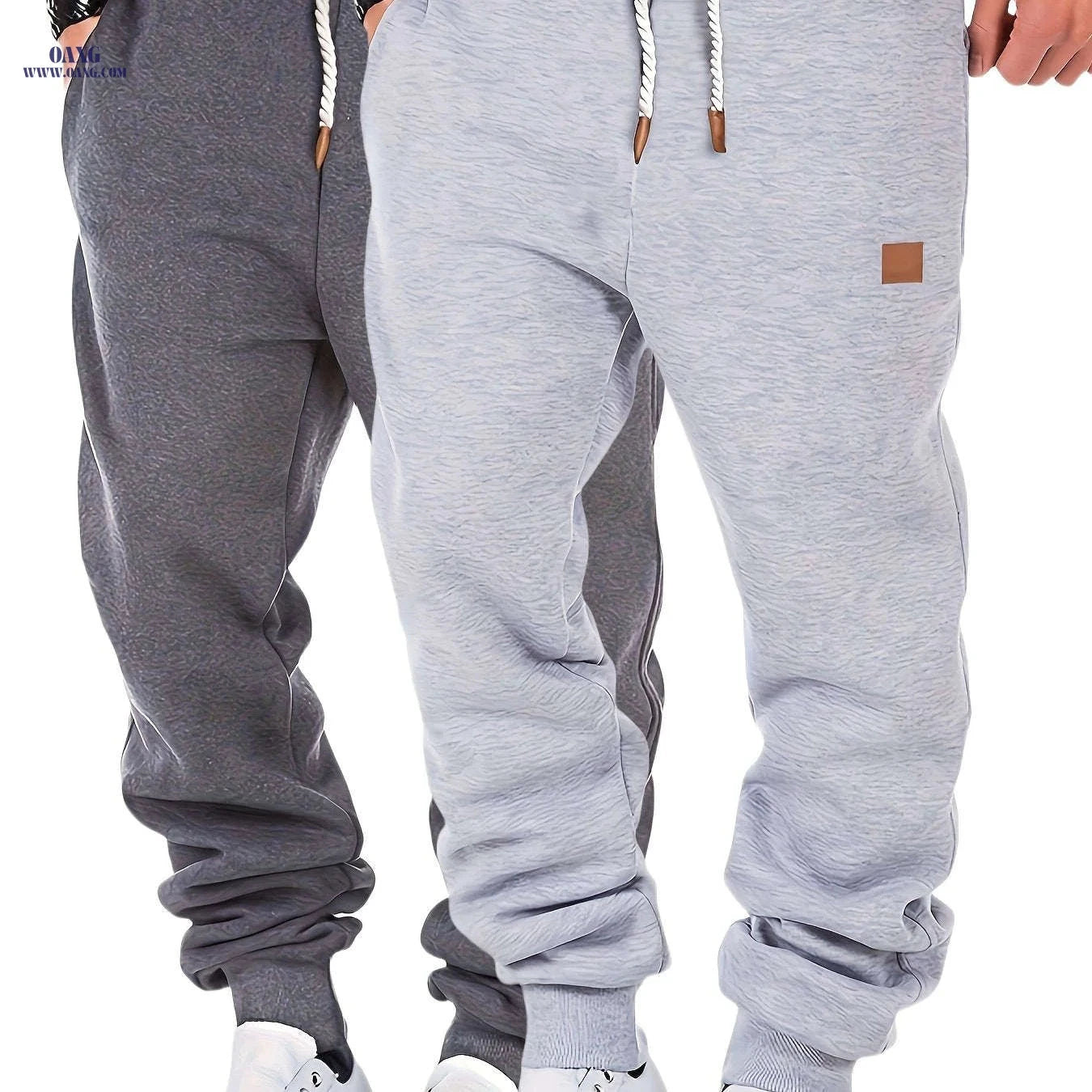 Men's Thermal Winter Pants 2pcs Pack - Elastic Waist & Warm Fit   OAXG 