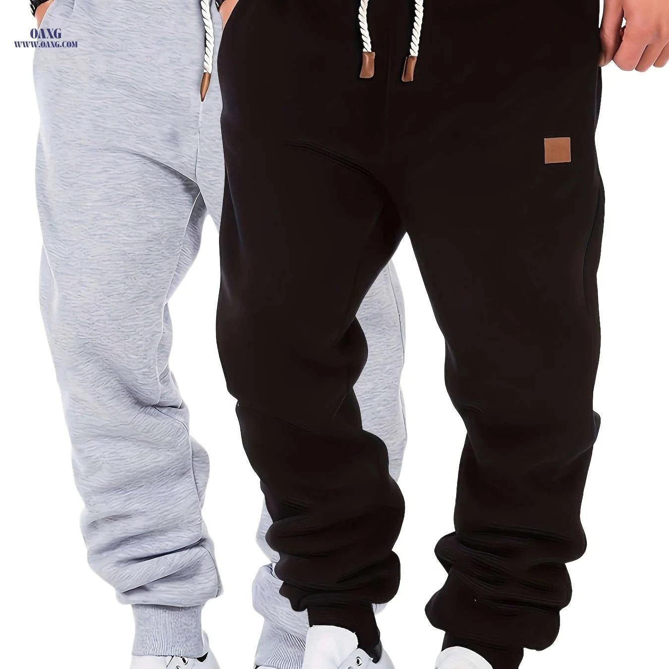Men's Thermal Winter Pants 2pcs Pack - Elastic Waist & Warm Fit   OAXG 