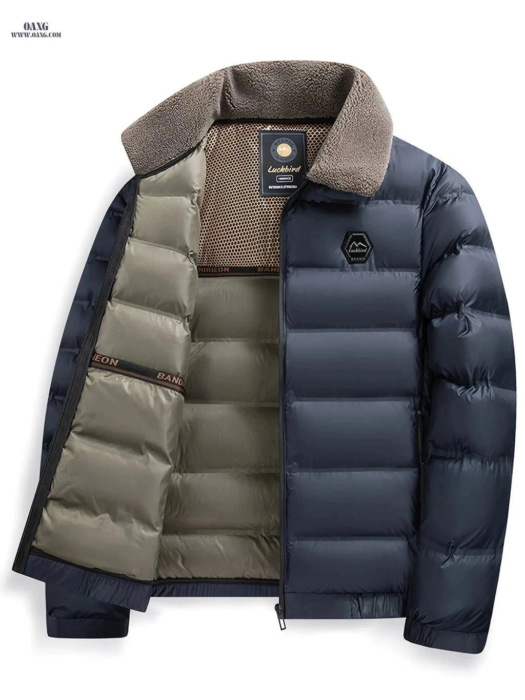 Men's Thick Warm Jacket - Casual Fall/Winter Zipper Design   OAXG Black / FR XS