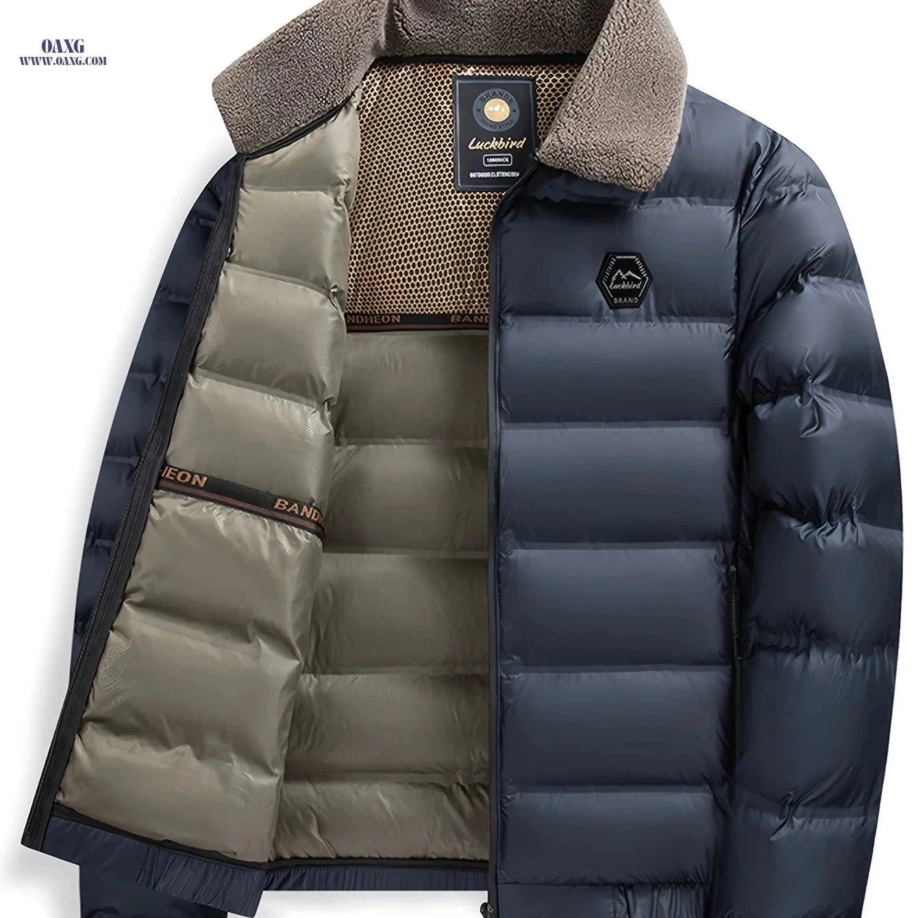 Men's Thick Warm Jacket - Casual Fall/Winter Zipper Design   OAXG Black / FR XS