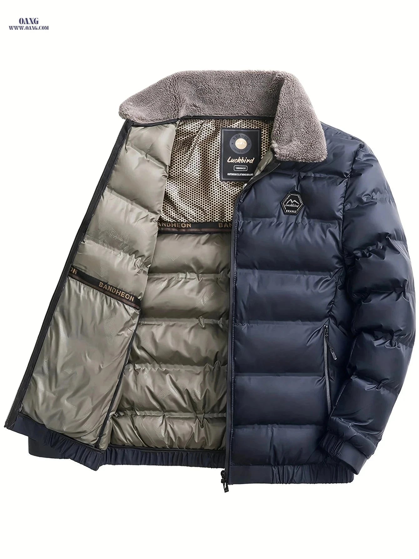 Men's Thick Warm Jacket - Casual Fall/Winter Zipper Design   OAXG Black / FR XS
