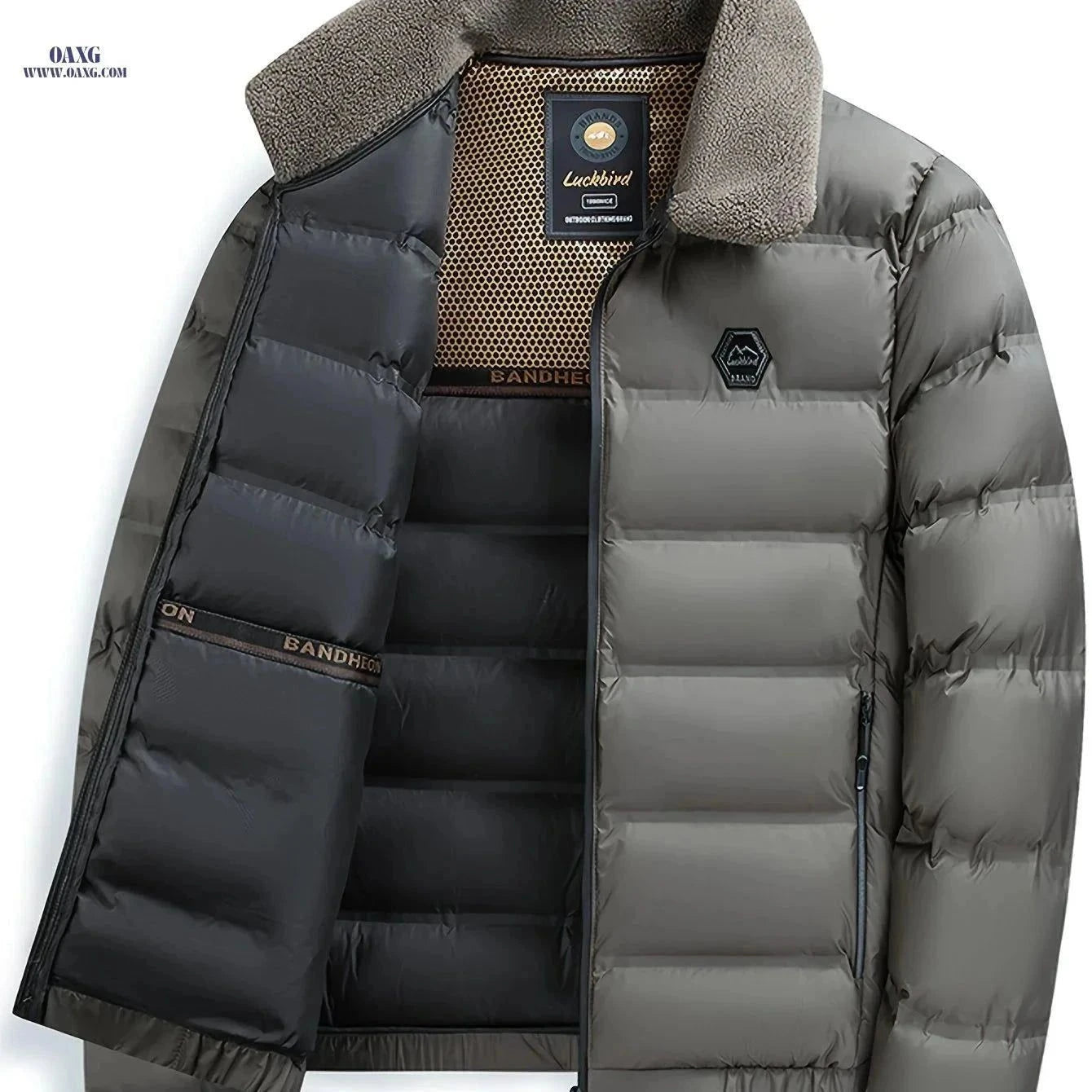 Men's Thick Warm Jacket - Casual Fall/Winter Zipper Design   OAXG Black / FR XS