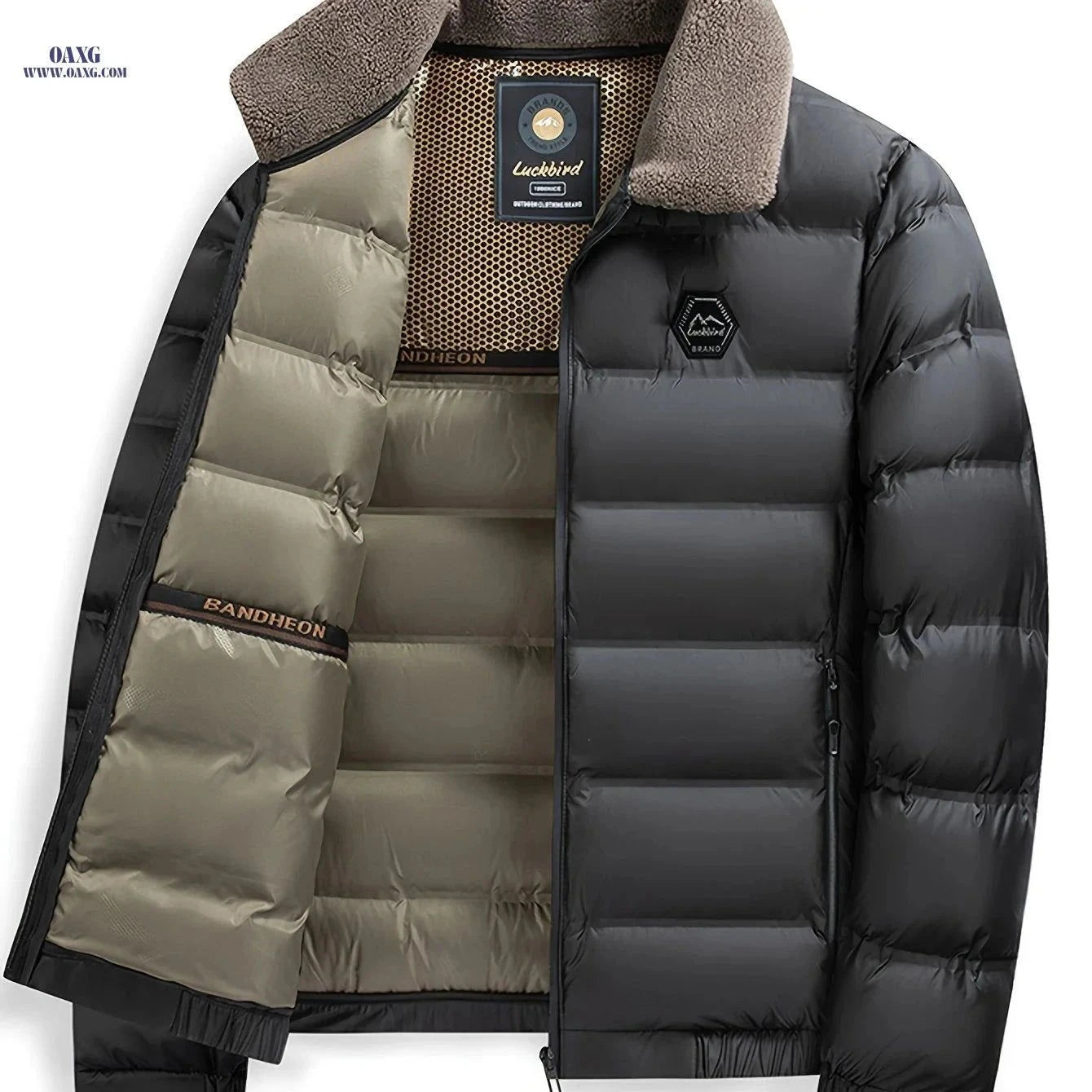 Men's Thick Warm Jacket - Casual Fall/Winter Zipper Design   OAXG Black / FR XS