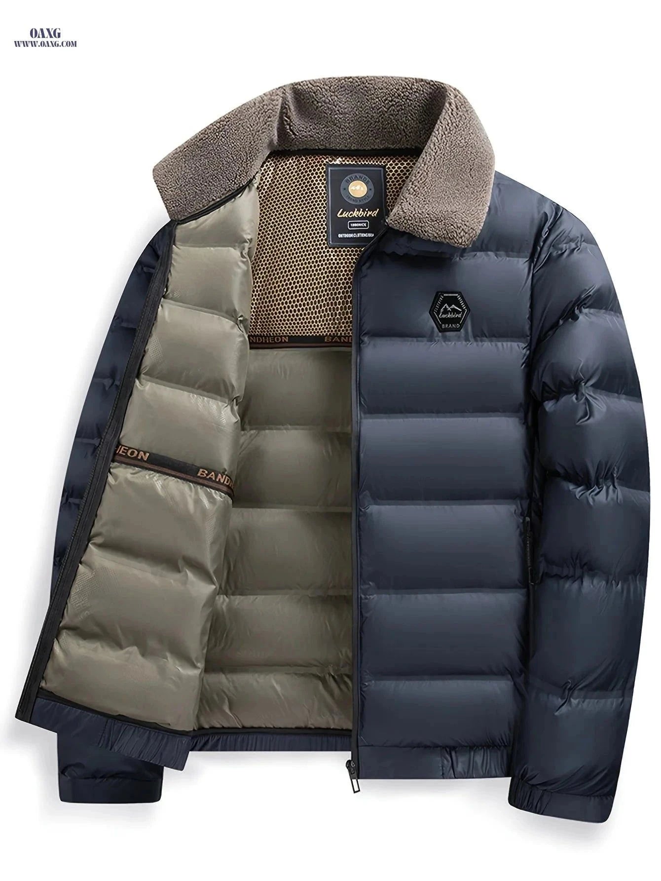 Men's Thick Warm Jacket - Casual Fall/Winter Zipper Design   OAXG Black / FR XS