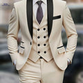 Men's Three-Piece Suit - Coat, Vest & Trousers for Weddings   OAXG 