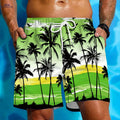 Men's Tie-Dye Beach Shorts - Drawstring, 2 Pockets, Summer Suit   OAXG 