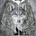 Men's Tiger Print Hooded Sweatshirt - Zip-Up Casual Jacket   OAXG 