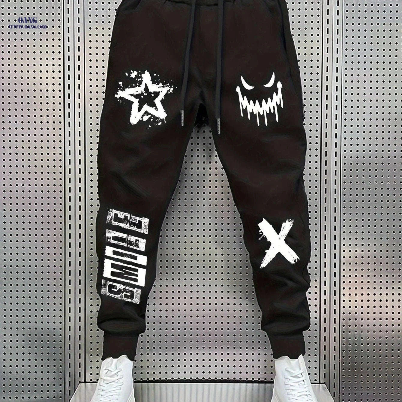 Men's Trendy Printed Casual Long Pants - Comfortable Stretch Fit   OAXG 