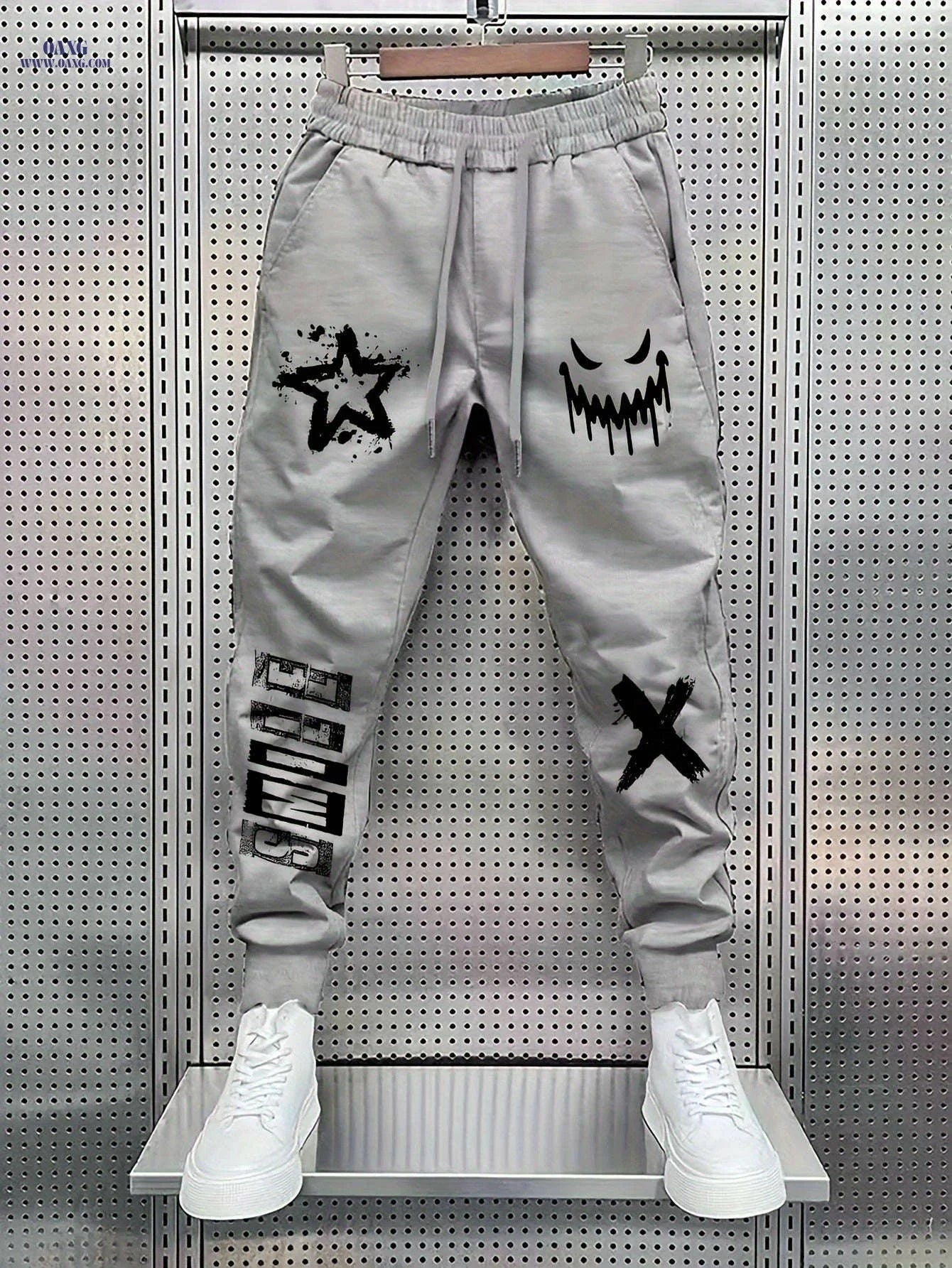 Men's Trendy Printed Casual Long Pants - Comfortable Stretch Fit   OAXG 