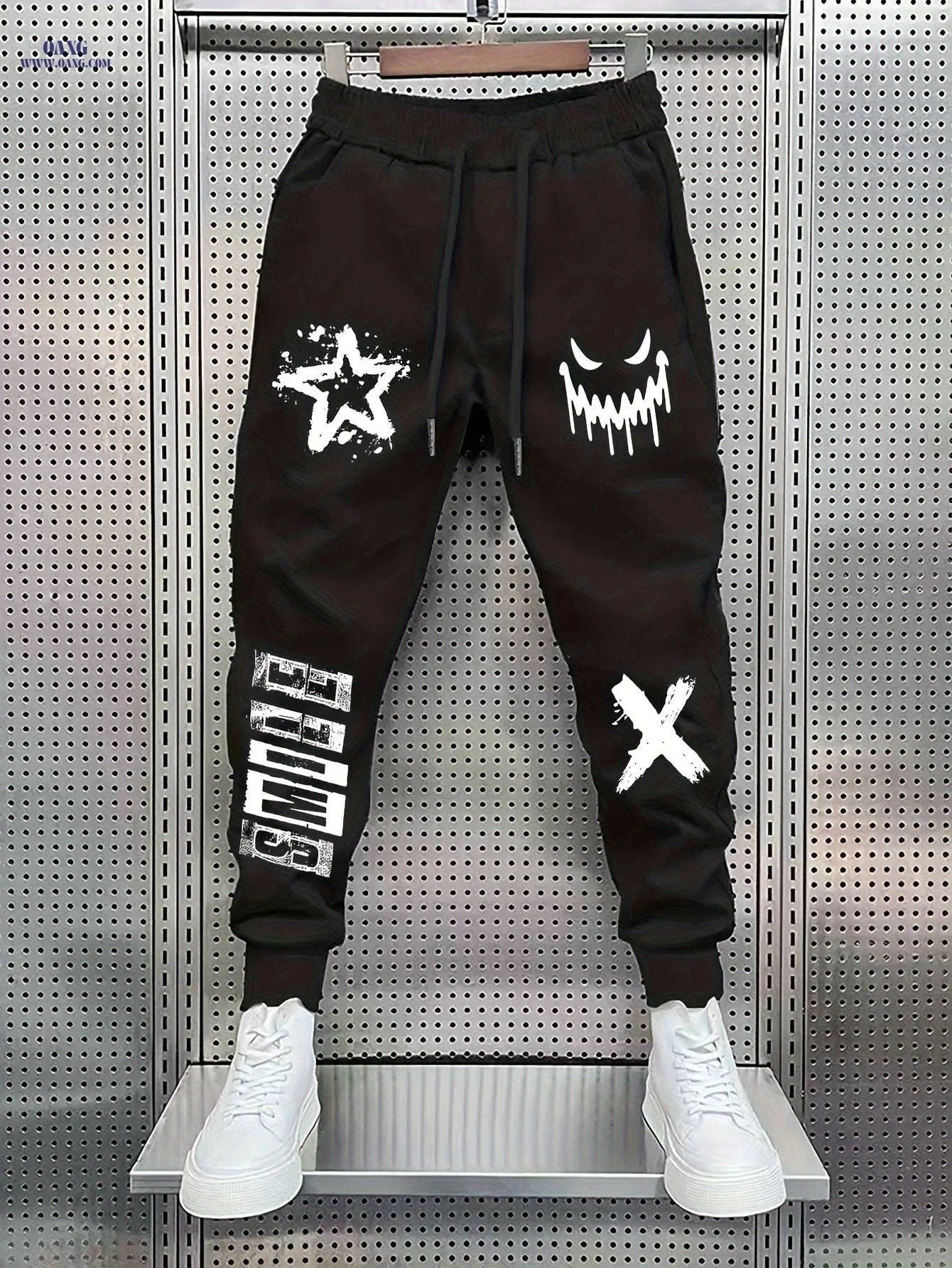 Men's Trendy Printed Casual Long Pants - Comfortable Stretch Fit   OAXG 