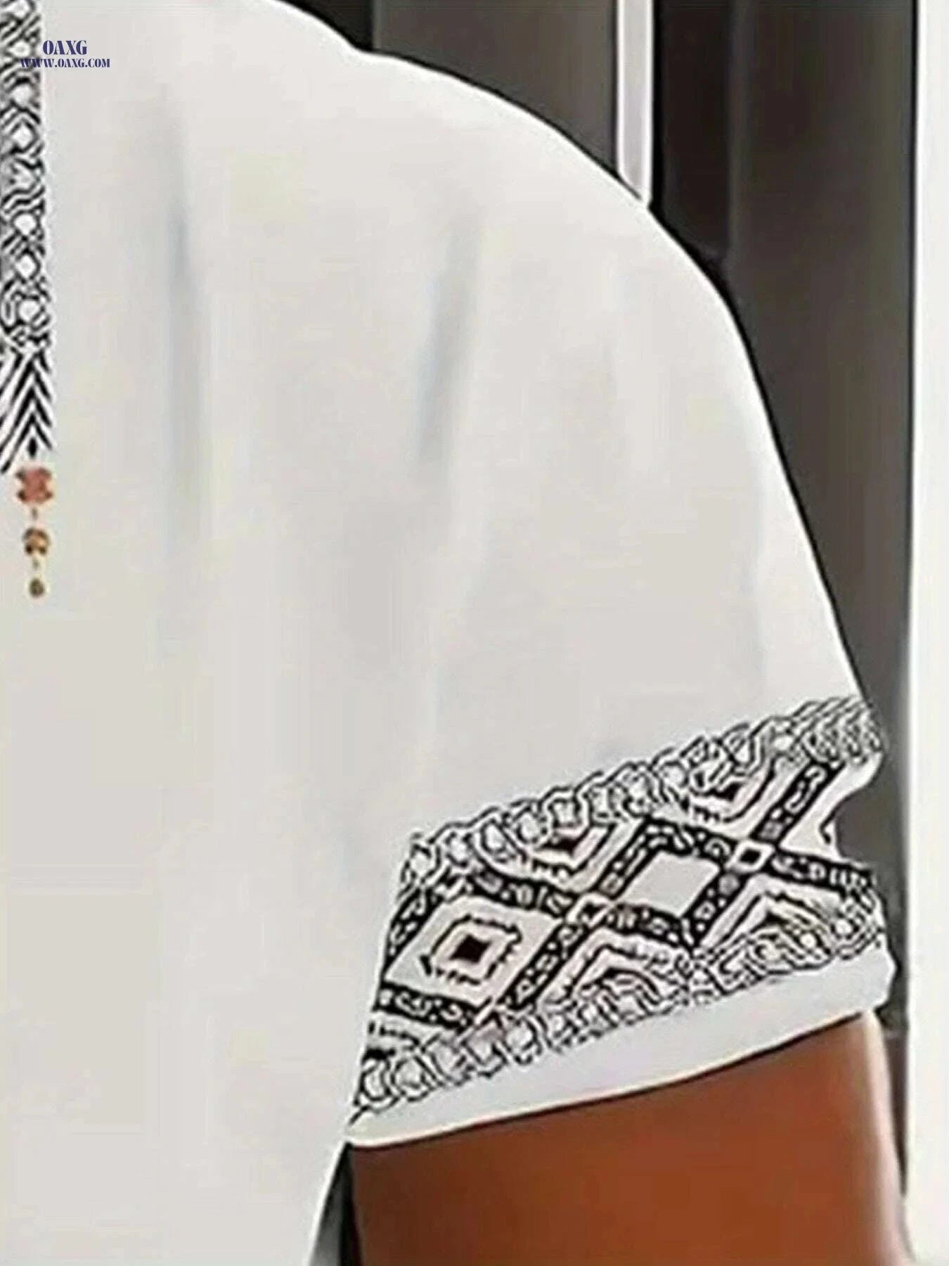 Men's Tribal Print Short-Sleeve T-Shirt - Stylish Casual Wear Top   OAXG Mixed Color / S