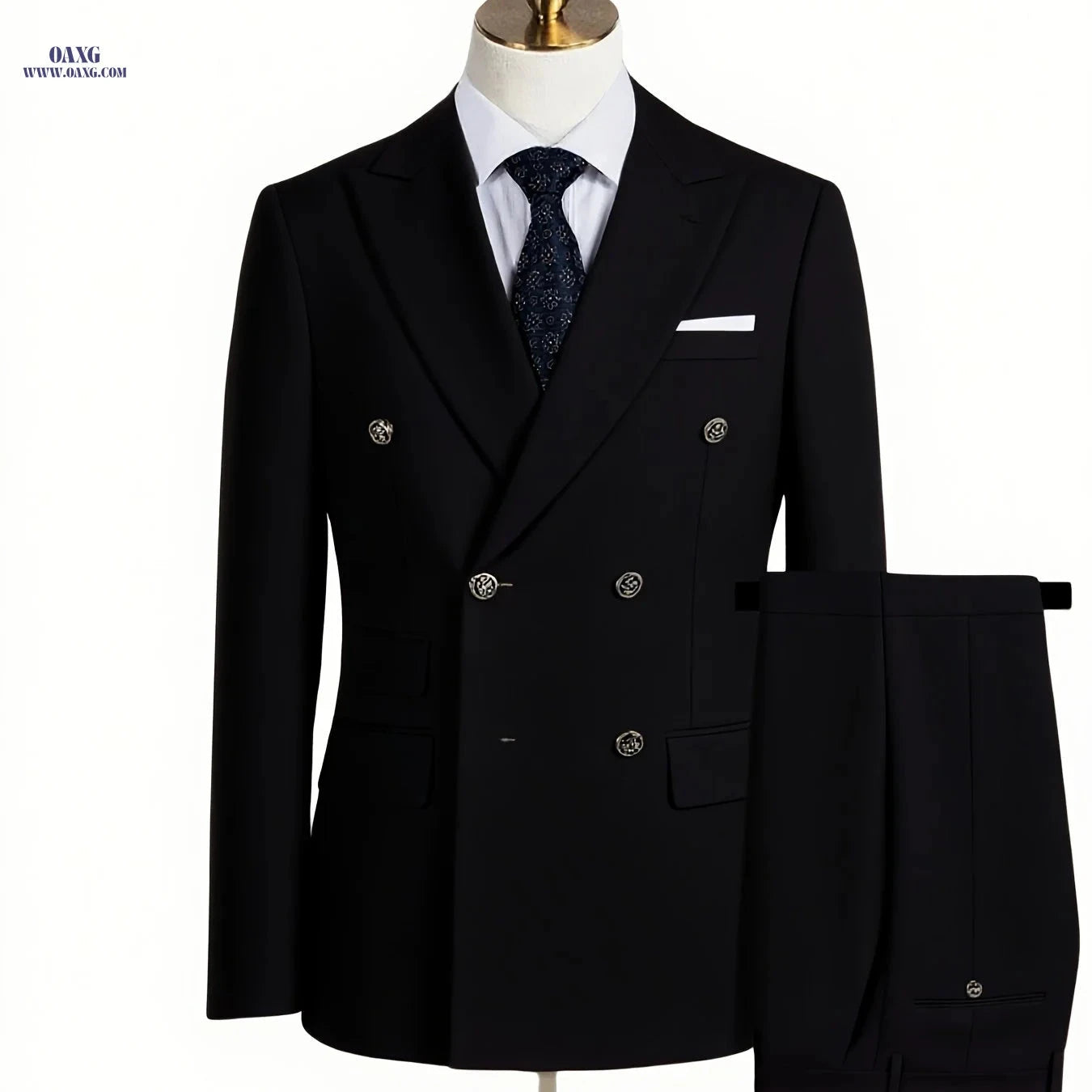 Men's Two-Piece Suit - Regular Fit Jacket & Trousers for All Seasons   OAXG 