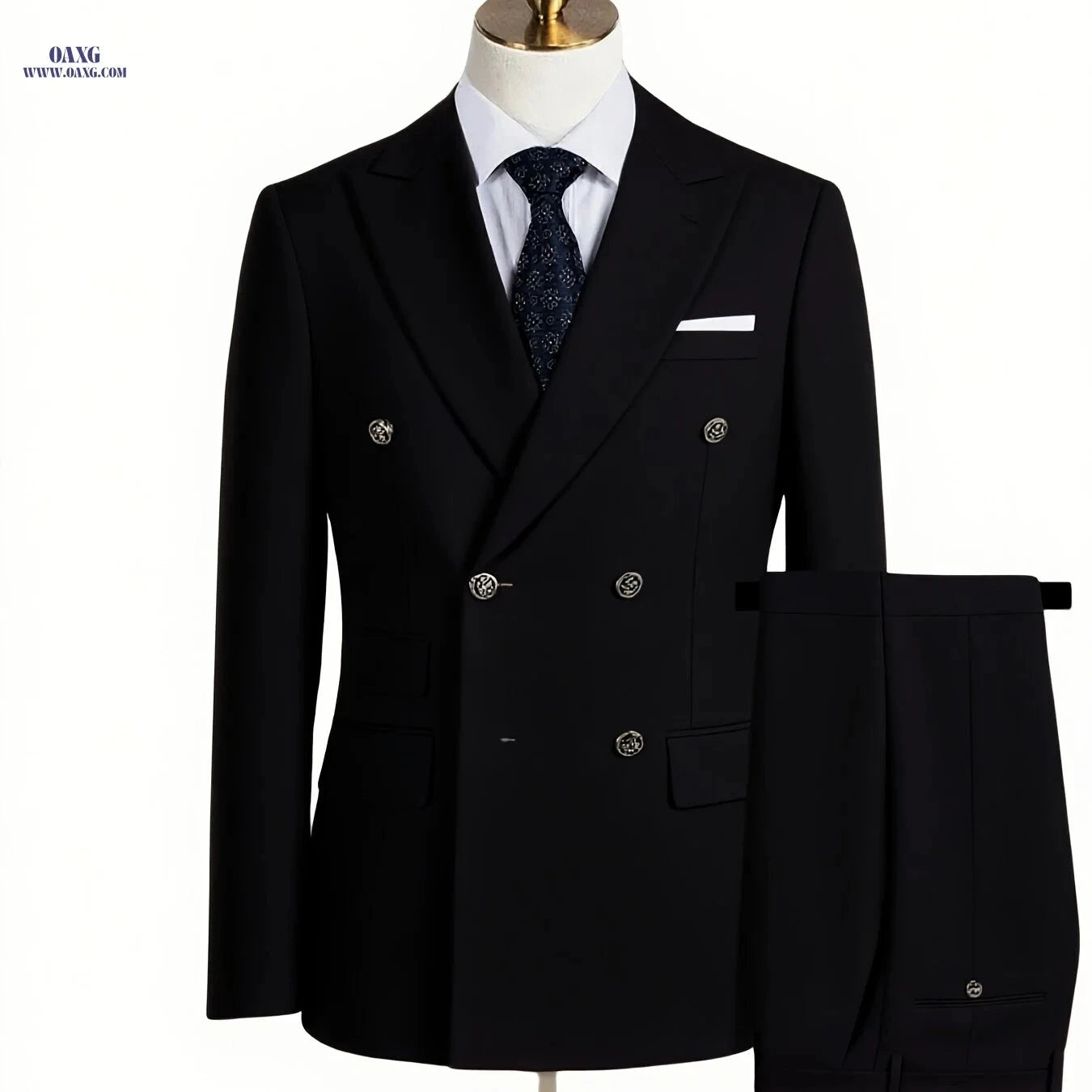 Men's Two-Piece Suit - Regular Fit Jacket & Trousers for All Seasons   OAXG 