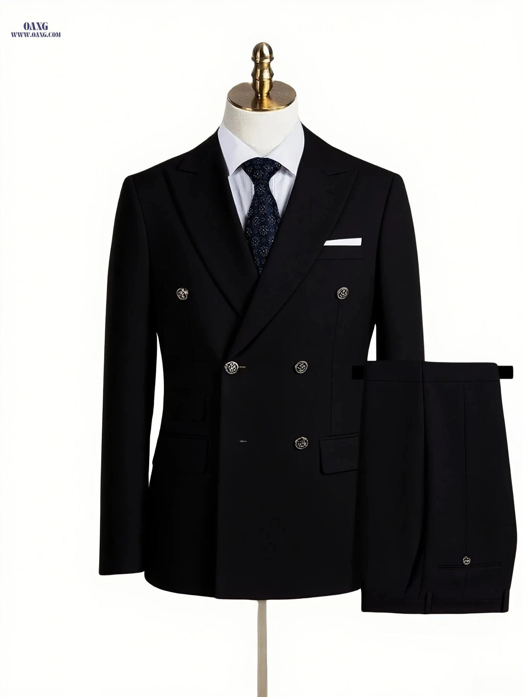Men's Two-Piece Suit - Regular Fit Jacket & Trousers for All Seasons   OAXG 