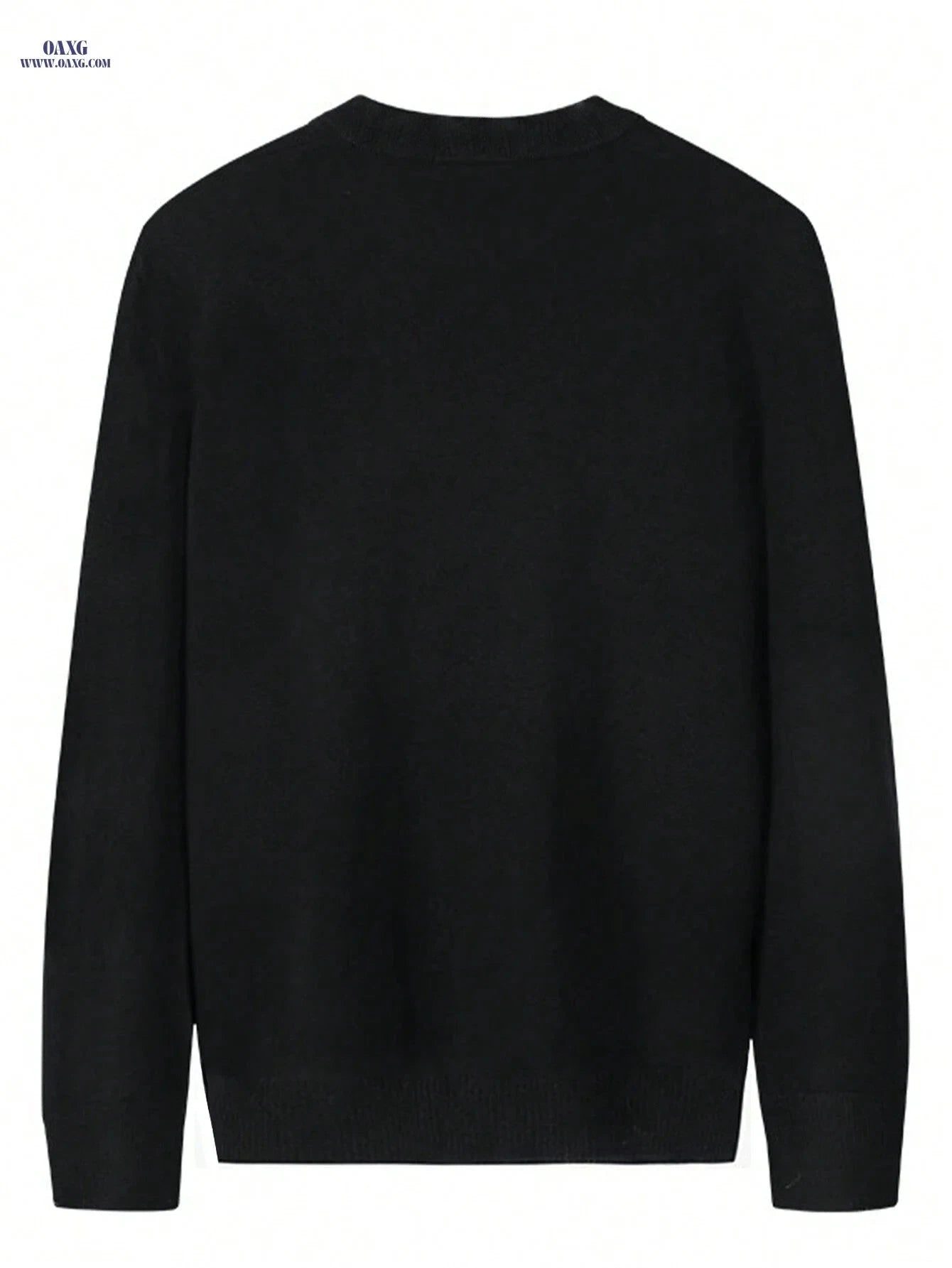 Men's V-Neck Sweater - Ultra-Soft Casual Knit for Work & Play   OAXG 