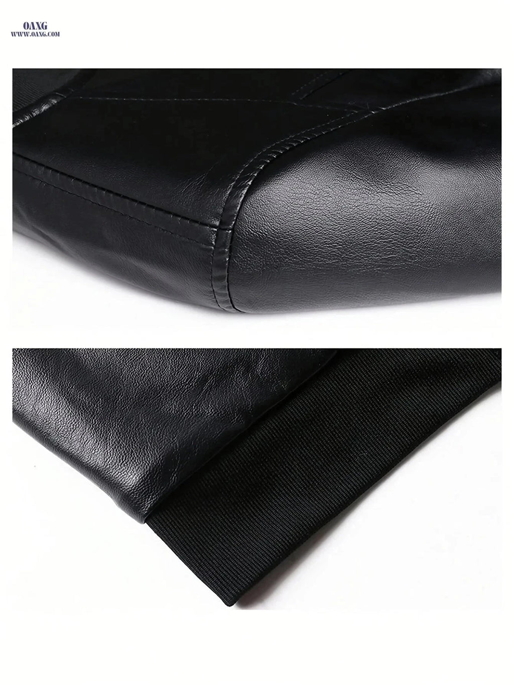 Men's Vintage Baseball Collar Jacket - Ideal Gift for Him   OAXG Black / FR S