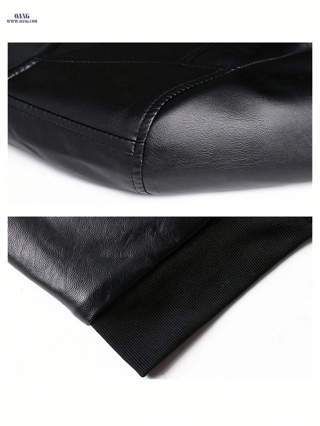 Men's Vintage Baseball Collar Jacket - Perfect Gift for Him   OAXG Black / FR S