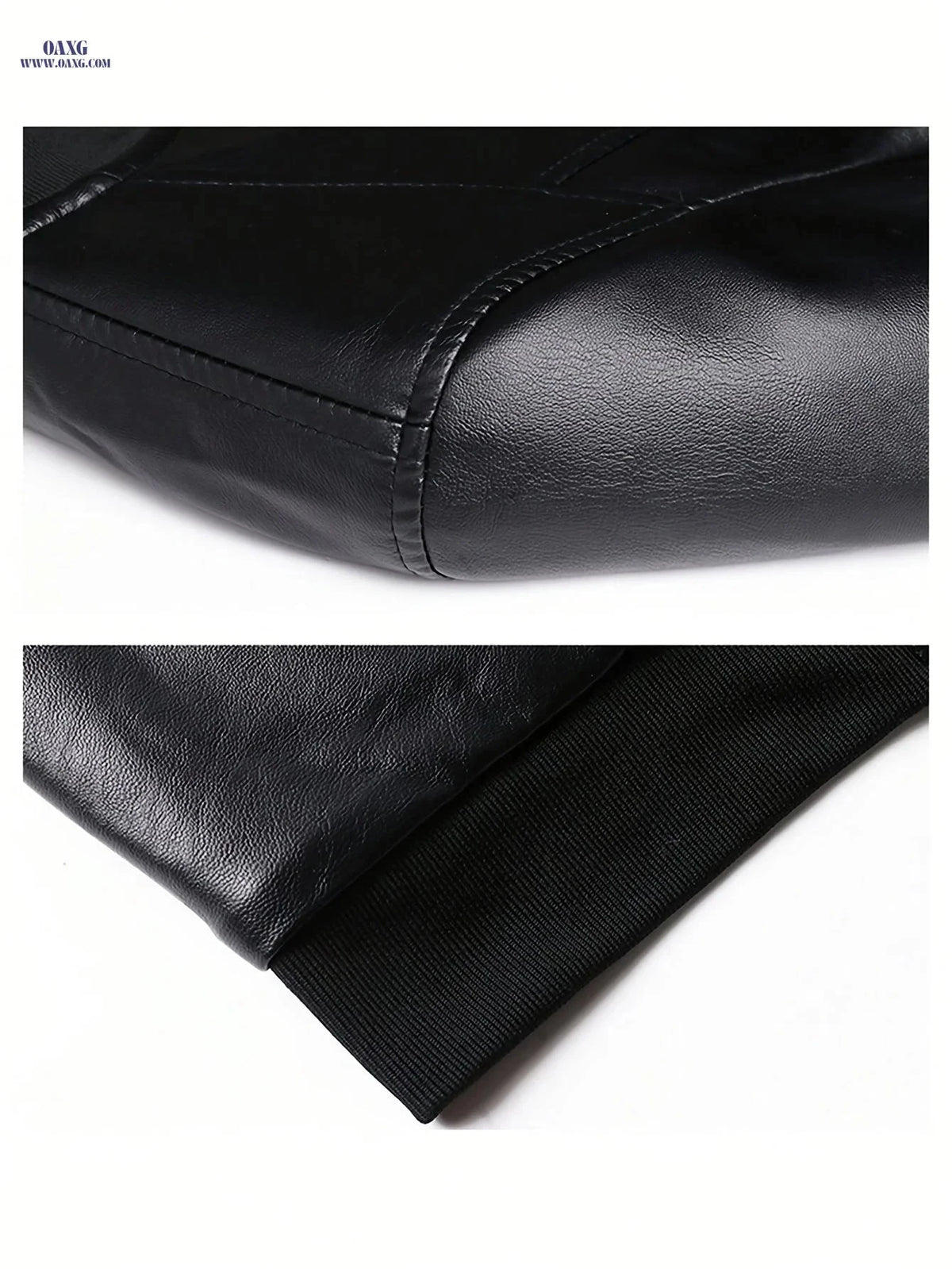 Men's Vintage Baseball Collar Jacket - Perfect Gift for Him   OAXG Black / FR S