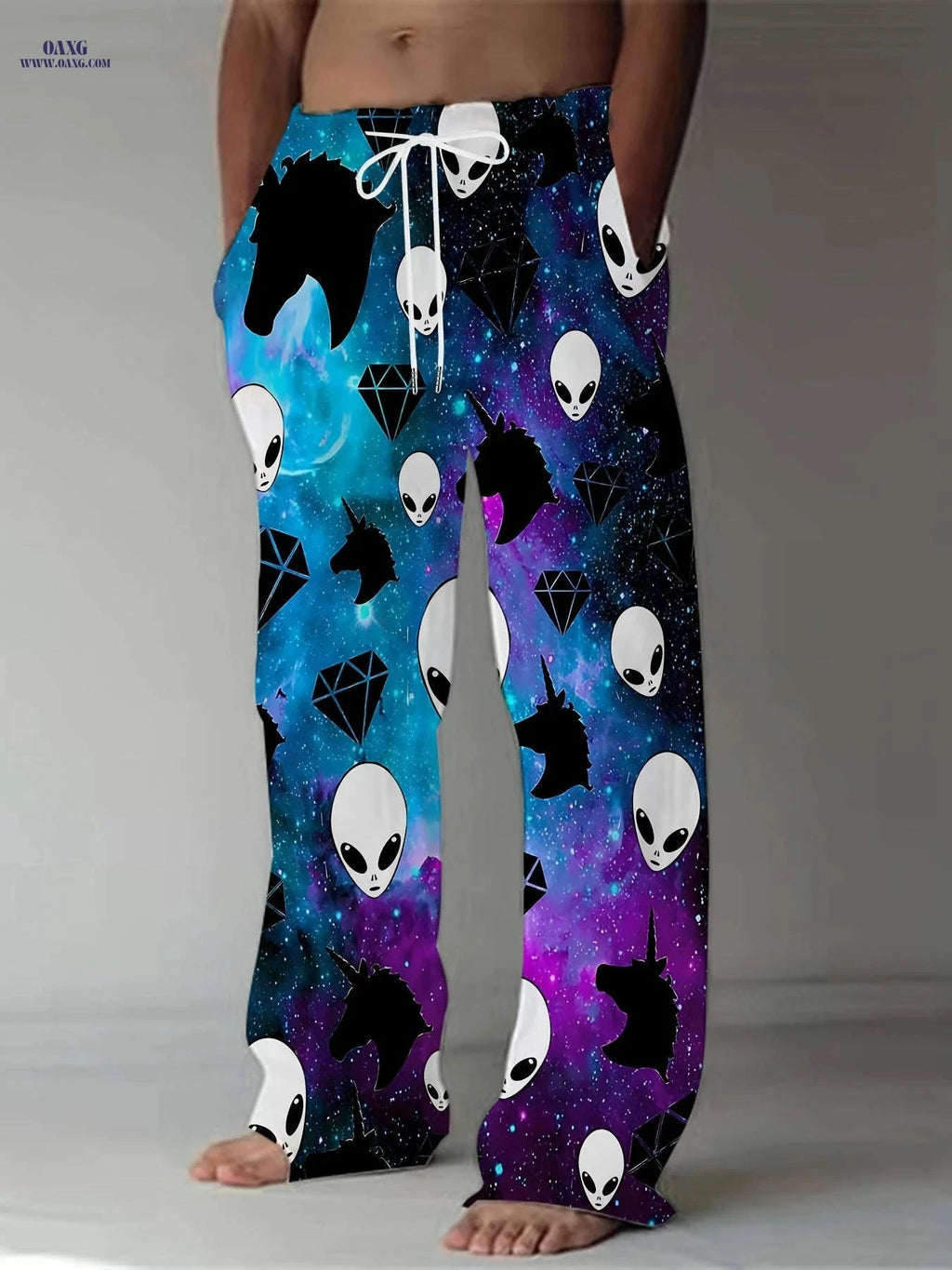 Men's Vintage Loose Straight-Leg Pants - Trendy Casual Trousers   OAXG 