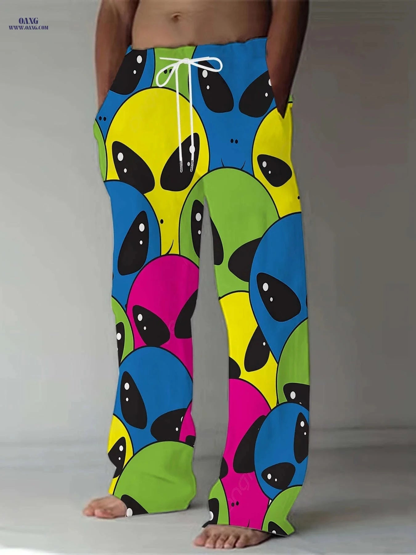 Men's Vintage Loose Straight-Leg Pants - Trendy Casual Trousers   OAXG 