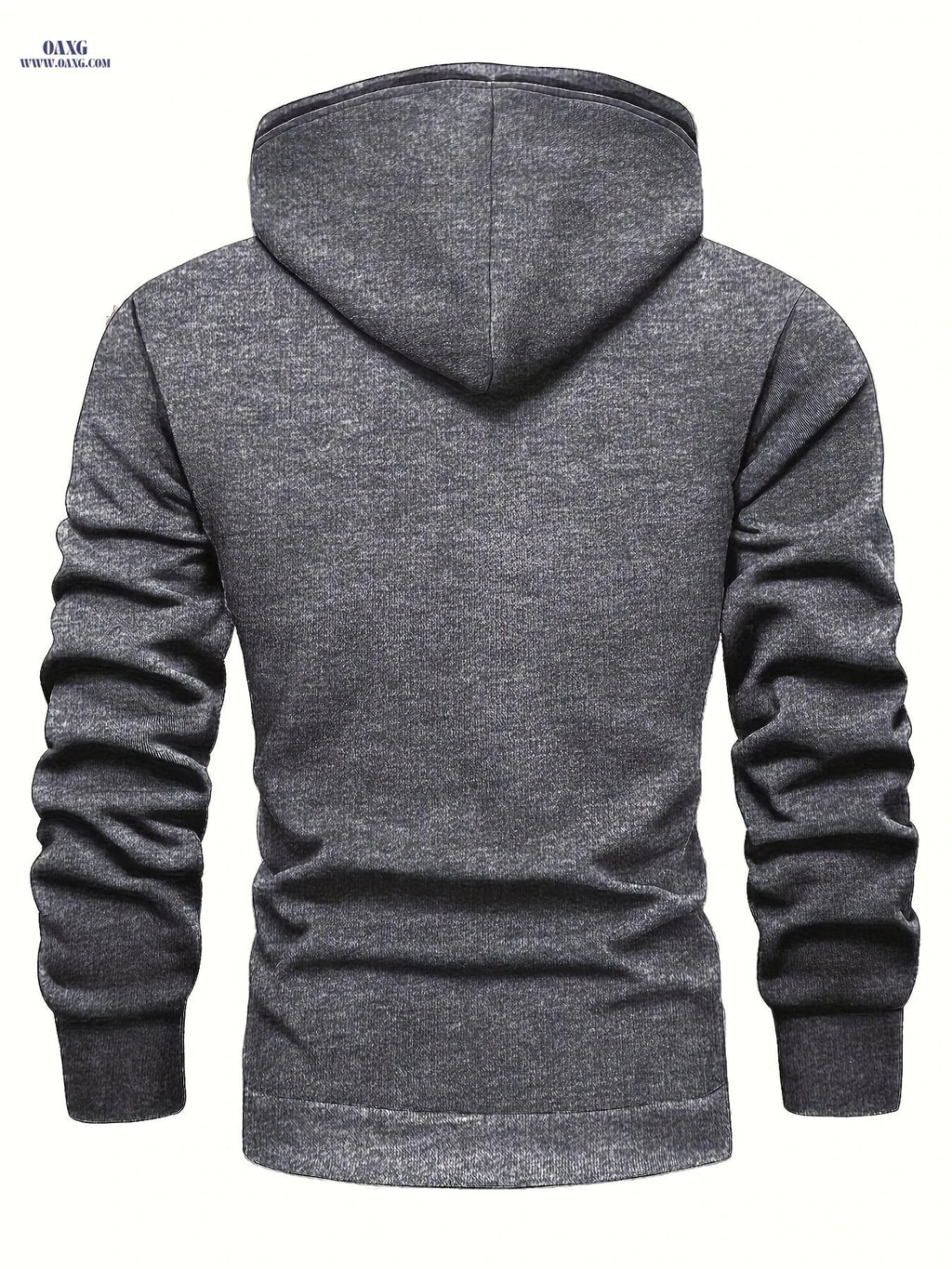 Men's Warm Fleece Pullover Hoodie - Comfortable, Casual, Winter Style   OAXG Black / FR S