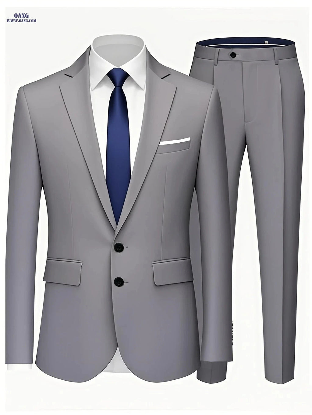 Men's Wedding Party Two-Piece Suit - Jacket & Trousers Set   OAXG 