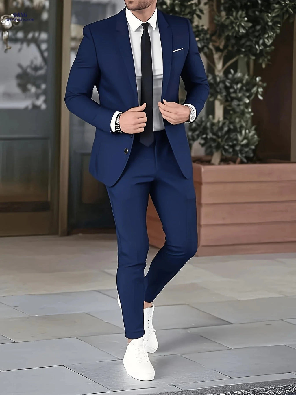 Men's Wedding Party Two-Piece Suit - Jacket & Trousers Set   OAXG 