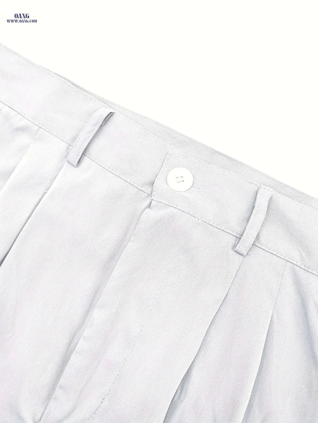 Men's White Dress Pants - Classic Drawstring Trousers for All Seasons   OAXG 