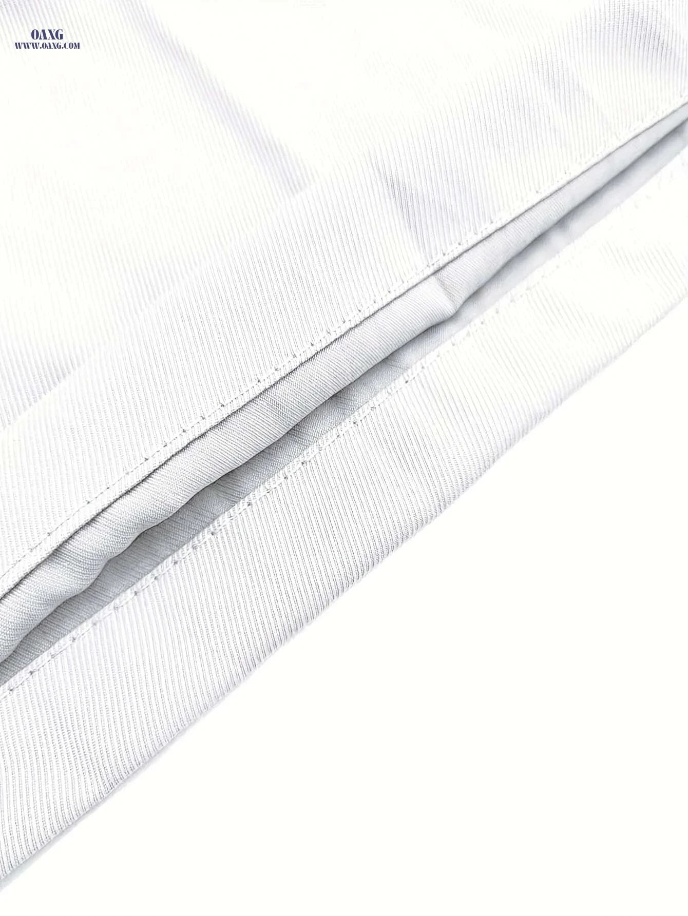 Men's White Dress Pants - Classic Drawstring Trousers for All Seasons   OAXG 